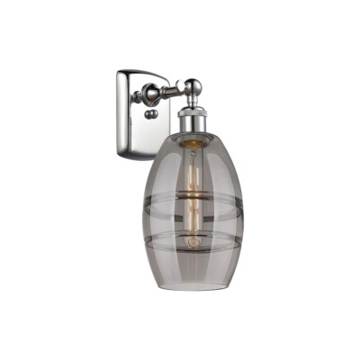 Innovations 516-1W Vaz 1Lt 6'' Sconce, Chrome/Smoke - 516-1W-PC-G557-6SM