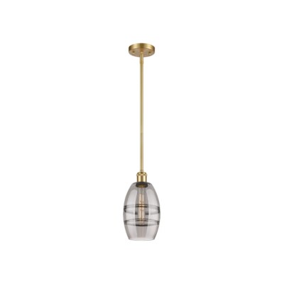 Innovations 516-1S Vaz 1Lt 6'' Stem Mini Pendant, Gold/Smoke - 516-1S-SG-G557-6SM