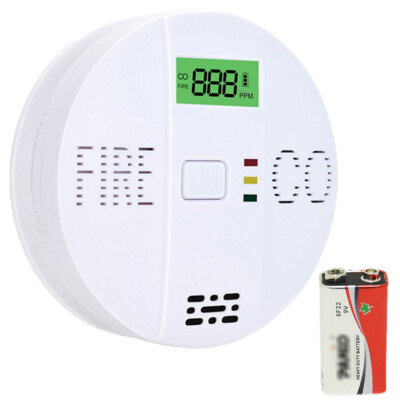 Carbon Monoxide(CO)&Smoke 2in1 Combination Detector Alarms with Built-in Battery