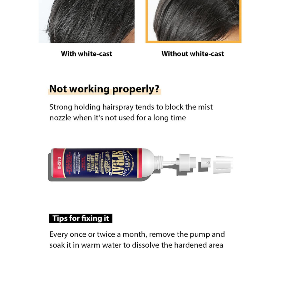 DASHU Classic Hard Wire Keep Spray, 250ml/ 8.45fl.oz