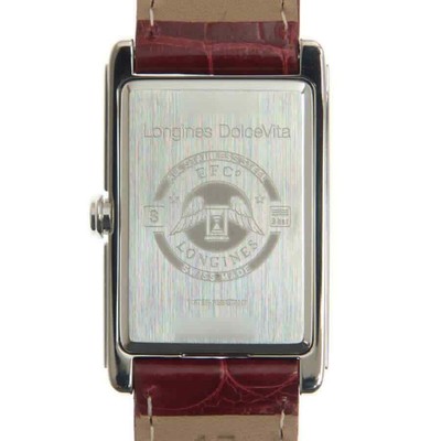 Pre-owned Longines Dolcevita Quartz Silver Flinque Dial Ladies Watch L5.512.4.71.5