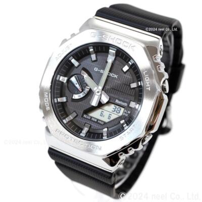 Pre-owned Casio G-shock Gbm-2100-1ajf Metal Case Bluetooth Analog Digital Men Watch