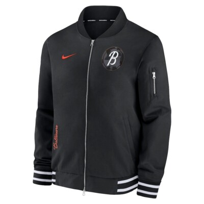 Baltimore Orioles Nike City Connect Authentic Collection Bomber Jacket XL - NWT