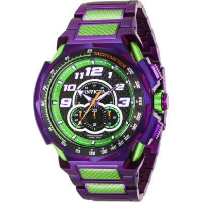 Pre-owned Invicta S1 Rally Chronograph Gmt Quartz Black Dial Men's Watch 43790