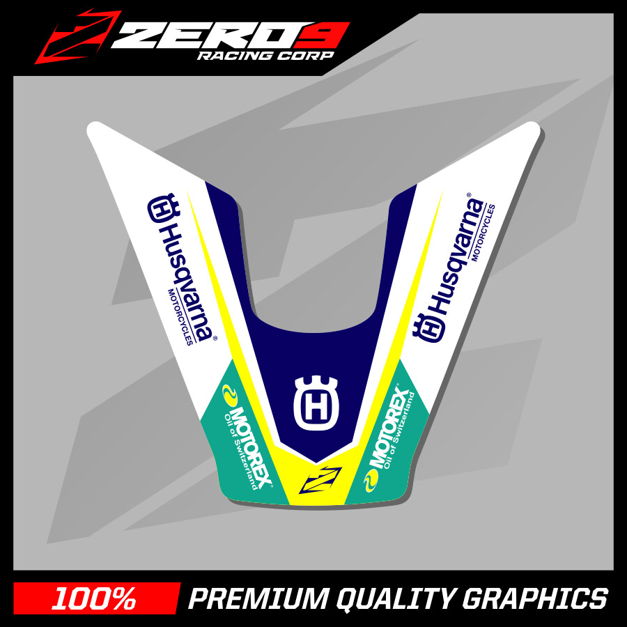 HUSQVARNA TC 65 2016-2019 FRONT FENDER DECAL MOTOCROSS GRAPHICS MX STICKER -TI