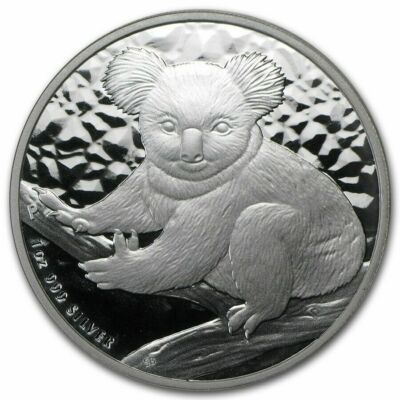 Australia 2009 KOALA Bear Smiling in Eucalyptus Tree $1 1 Oz Pure Silver in OGP