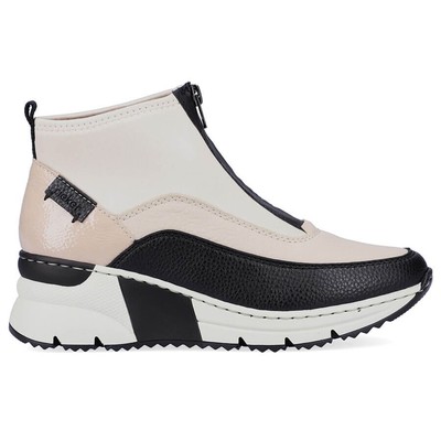 Sneakers women's ankle boots beige Rieker N6352-60