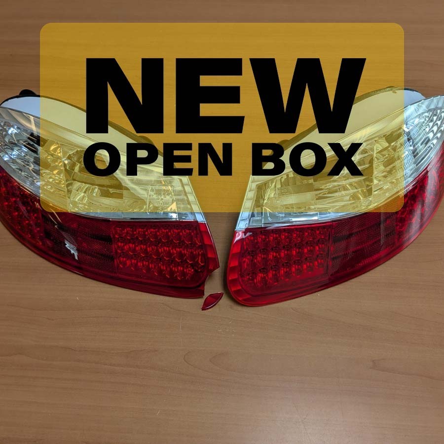 Euro Red / Clear LED Tail Light Pair For 97-04 Porsche Boxster 986 - OPEN BOX