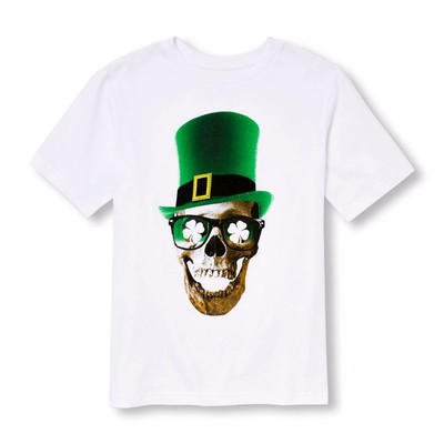 

ФУТБОЛКА С ИРЛАНДСКИМ ЧЕРЕПОМ THE CHILDRENS PLACE ДЛЯ МАЛЬЧИКОВ И ДЕВОЧЕК XS-XXL ДЕНЬ СВЯТОГО ПАТРИКА 4–16 лет, White multi