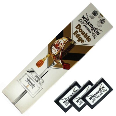 100 WILKINSON ESPADA SEGURIDAD HOJAS DE AFEITAR AFEITAR DOBLE Filo ALEMANIA