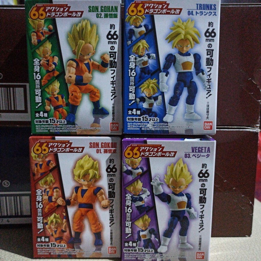 ドラゴンボールZ   BANDAI  闘 Dragon Ball Z Goku Trunks Vegeta Gohan 66 action Bandai