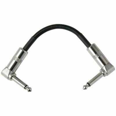 Strukture 6'' Right Angle 1/4'' Guitar Pedal Instrument Jumper Patch Cable