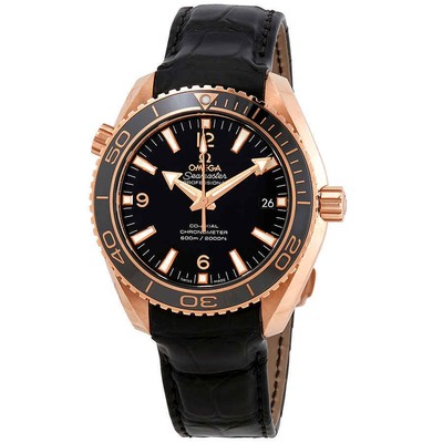 Мужские автоматические часы Omega Seamaster Planet Ocean из розового золота 18 карат 23263422101001