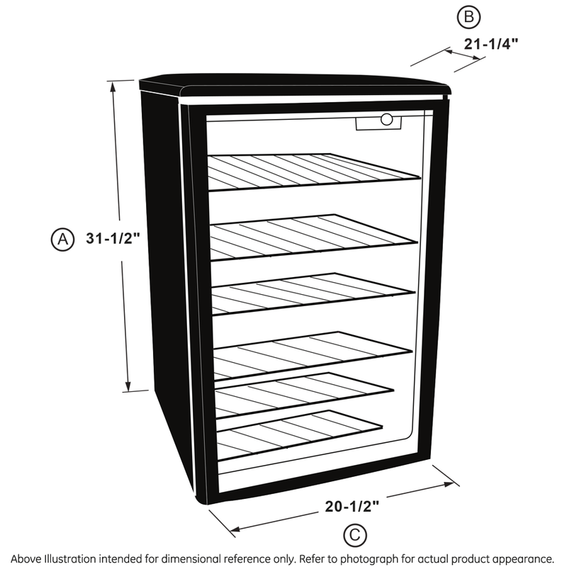 150 Can Locking Beverage Center Drinks Cooler Glass Shelves Stainless Steel