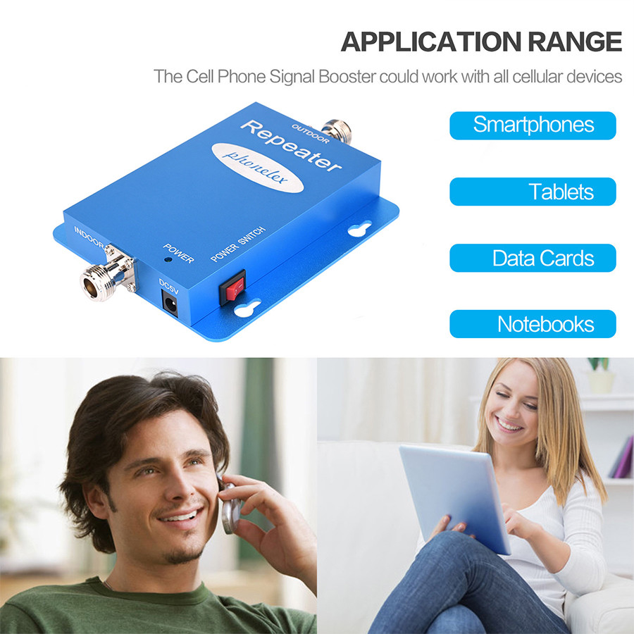 850MHz Verizon Cell Phone Signal Booster AT&T Amplifier 3G Repeater Antenna Kit