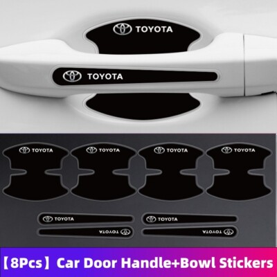 8Pcs Car Door Handle Bowl Anti-Scratch Protector Sticker for Toyota universal