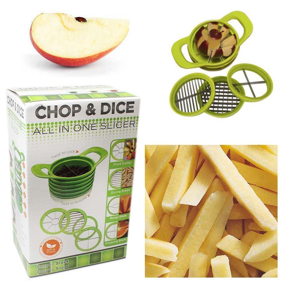 Chop & Dice All in One Affettatrice Frutta Verdura Patate Fritte Patatine moc