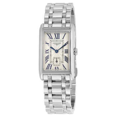 Pre-owned Longines Dolcevita Silver Flinque Dial Ladies Watch L5.512.4.71.6