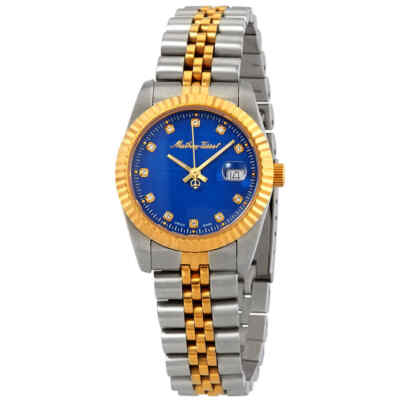 Mathey-Tissot Mathey III Женские часы с кварцевым кристаллом и синим циферблатом D810BU