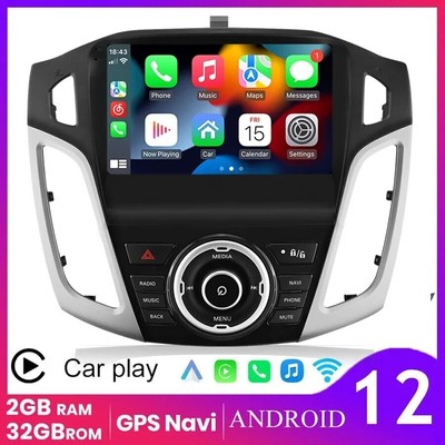 32G For Ford Focus 2012-2018 Carplay 9'' Android 12 Car GPS Stereo Radio WiFi RDS