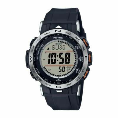 Pre-owned Casio Prw-30-1aer Protrek With Triple Sensor, Radio Controlled And Solar Power