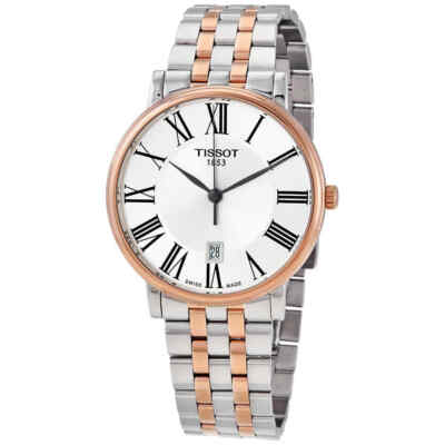 Мужские часы Tissot Carson Premium с кварцевым серебряным циферблатом T122.410.22.033.00