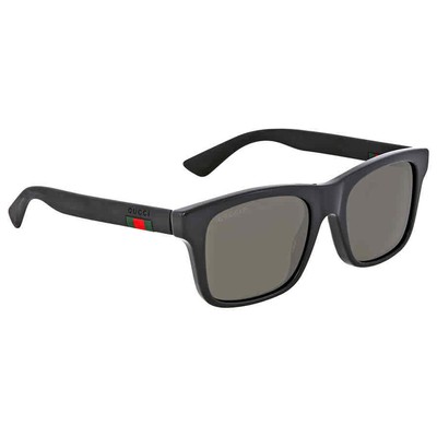 Pre-owned Gucci Polarized Grey Square Men's Sunglasses Gg0008s 002 53 Gg0008s 002 53 In Gray