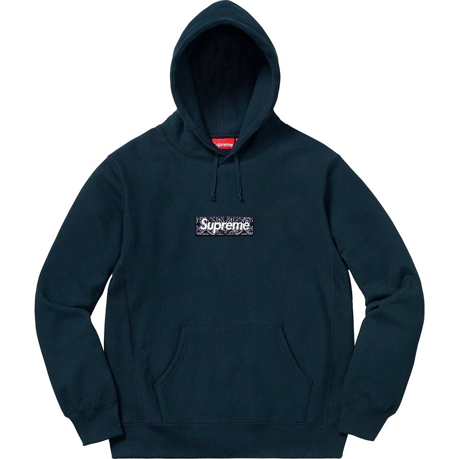 り*あ様 12AW Supreme Box Logo Hooded NAVY Supreme Box Logo Hooded Sweatshirt Navy Men's - FW16 - US
