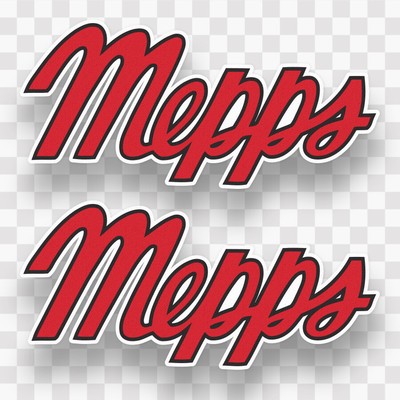 (2) Mepps sticker decal vinyl fishing boat bass fish spinner lure aglia PREMIUM