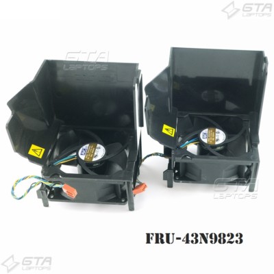 Lot of 2 Lenovo ThinkCentre M90p SFF 5536 CPU Cooling Fan FRU 43N9823