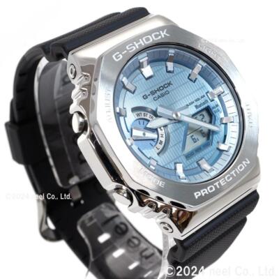 Pre-owned Casio G-shock Gbm-2100a-1a2jf Metal Case Blue Dial Bluetooth Men's Watch