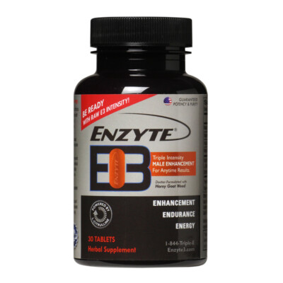 Enzyte E3 - Triple Intensity Male Enhancement, Energy, Endurance 30ct Bottle