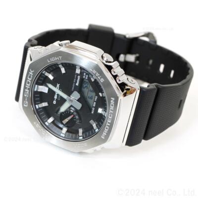 Pre-owned Casio G-shock Gbm-2100-1ajf Metal Case Bluetooth Analog Digital Men Watch