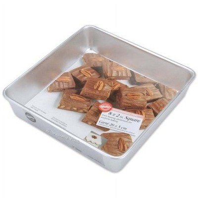 Wilton Performance Pans Aluminum Square Cake and Brownie Pan, 8-Inch Durable