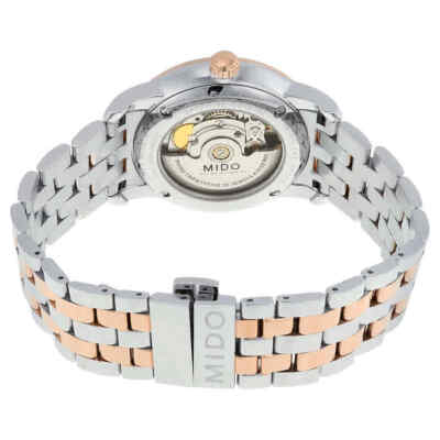 Pre-owned Mido Baroncelli Ii Automatic Silver Dial Two-tone Men's Watch M86009111