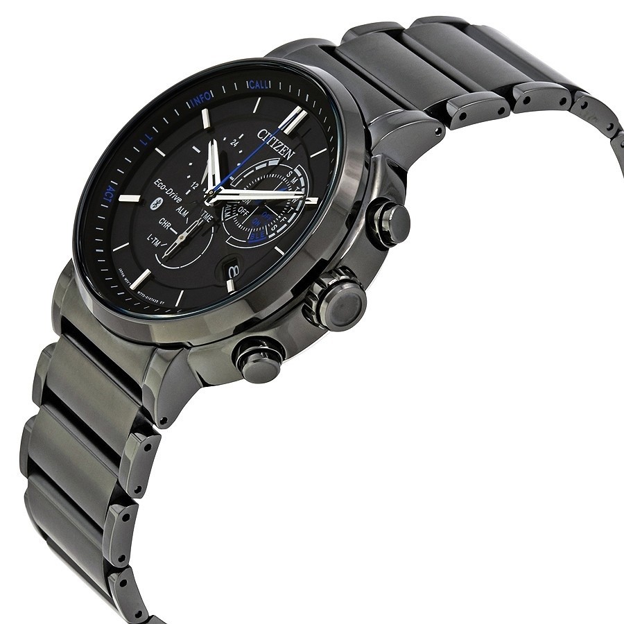 Citizen Eco-Drive Men's Proximity Chronograph Black 46mm Smart Watch BZ1005-51E 13205116445 | eBay