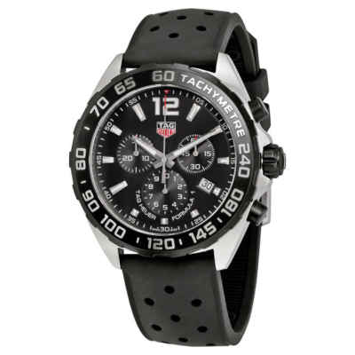 Pre-owned Tag Heuer Formula 1 Chronograph Black Dial Men's Watch Caz1010.ft8024