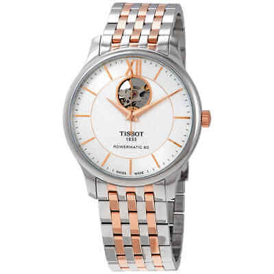 Pre-owned Tissot Tradition Silver Dial Two-tone Men's Watch T063.907.22.038.01