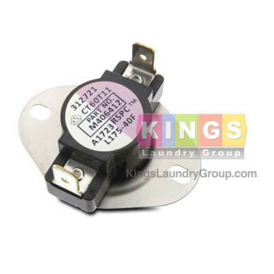 THERMOSTAT FOR HUEBSCH SPEED QUEEN ALLIANCE M406412  LIMIT-175F(VLT/WHT)