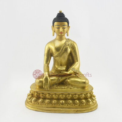 Hand Made Lost Wax Method Copper Alloy Shakyamuni Buddha Statue