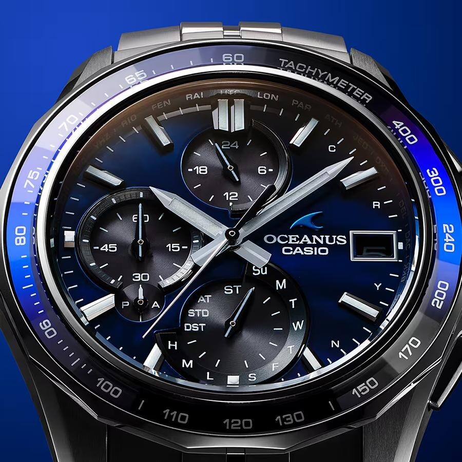 Pre-owned Casio Oceanus Ocw-s7000bv-2ajr Manta S7000 Series Bluetooth Men's Watch Japan