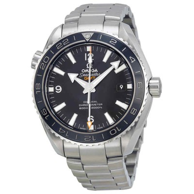 Мужские часы Omega Seamaster Planet Ocean GMT с черным циферблатом 23230442201001