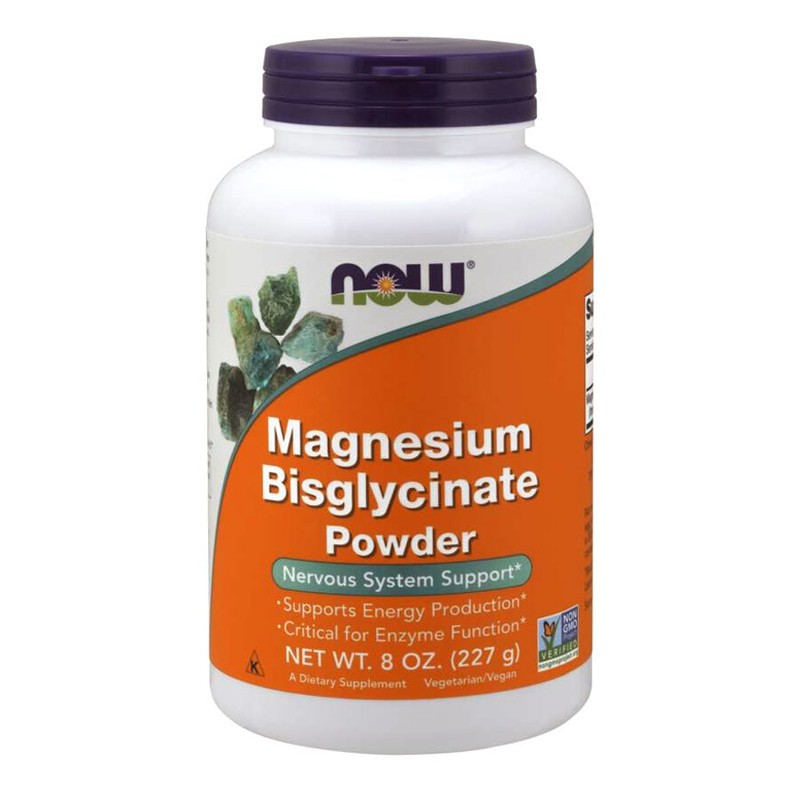 Now Foods Magnesium Bisglycinate Powder - 227g - Magnesio Bisglicinato