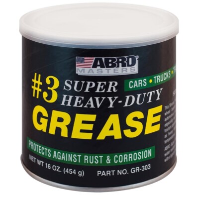 ABRO Masters Super Heavy-Duty #3 Wheel Bearing Grease 16oz Sodium-Based Multi...