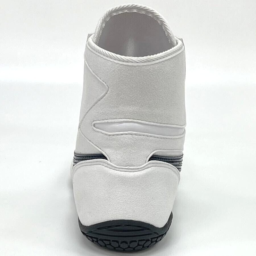 Pre-owned Asics Wrestling Shoes 1083a001 White/navy(silver) Ex-eo(twr900) Successor Aw:wt In White,navy(silver)