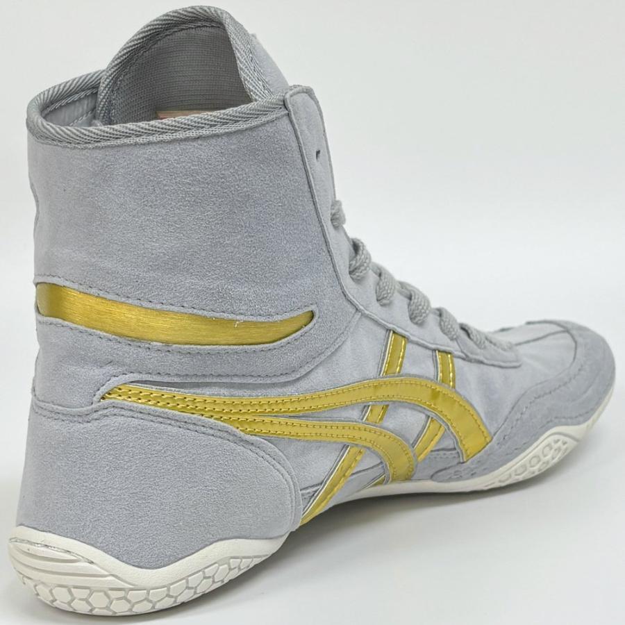 Pre-owned Asics Wrestling Shoes Ex-eo / Gray/gold/sole White Twr900 Successor Japan