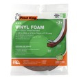 Window Weatherstrip Seal Narrow Gaps Self-Stick Brown Vinyl Foam 17 Ft 1 Pack