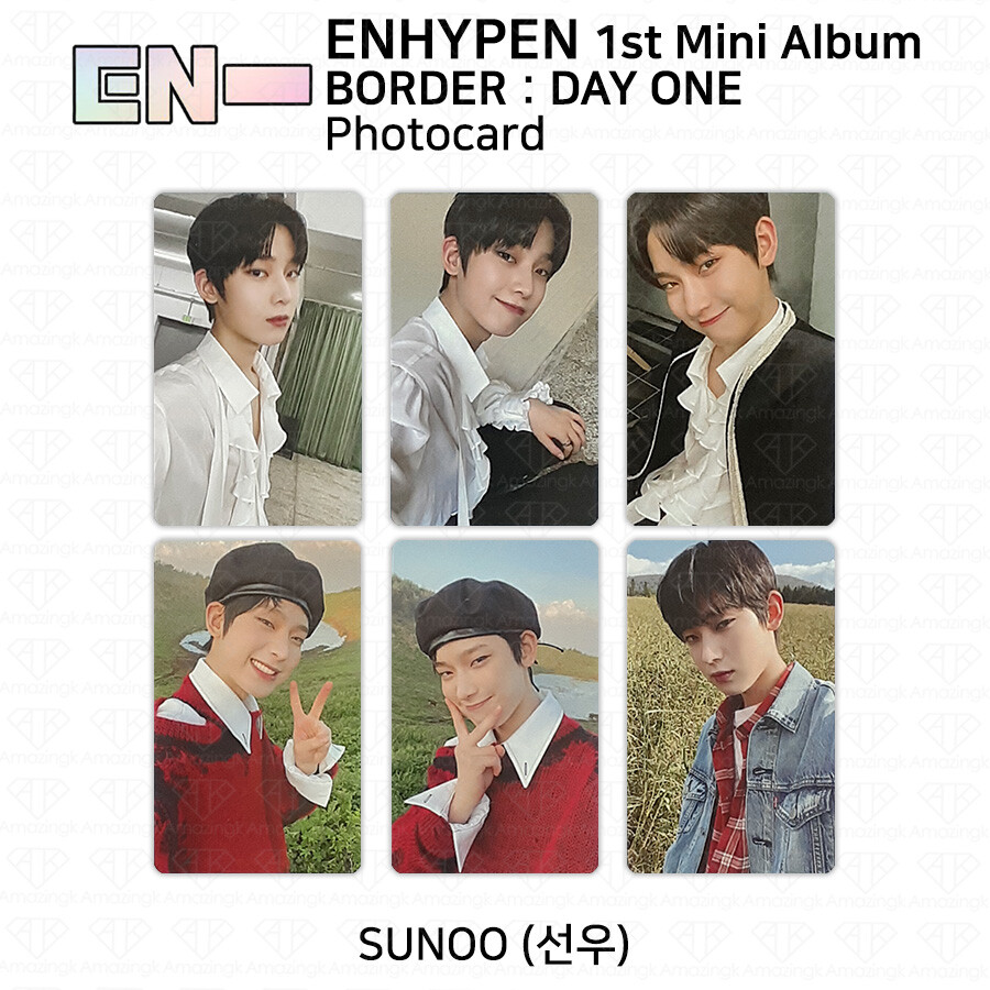 Enhypen 1st Mini Album Border Day One Official Photocard Dusk Dawn Ver Kpop