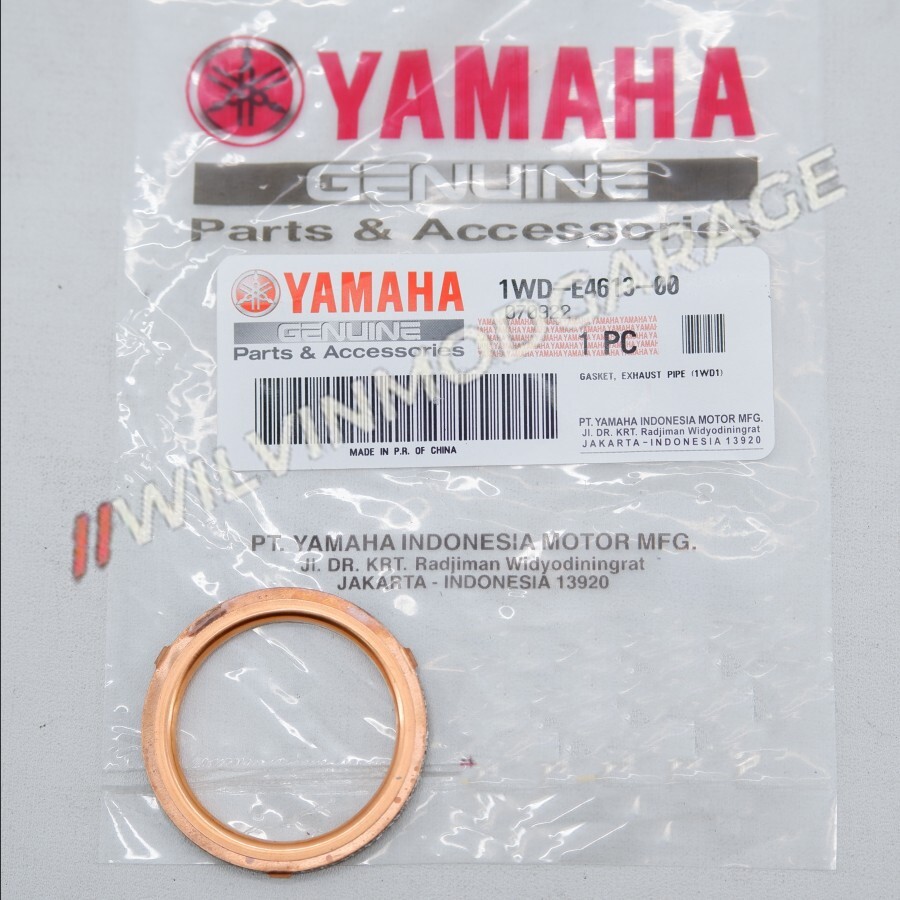 Genuine Exhaust Pipe Gasket 2016-2025 Yamaha MT-25 MT-03 1WD-E4613