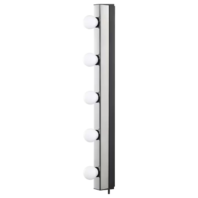 Ikea MUSIK Wall Lamp Chrome Plated Makeup Mirror Lights